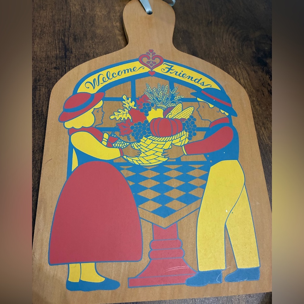 Vintage Cottage Core Wooden Wall Hanging - Picture 2 of 7